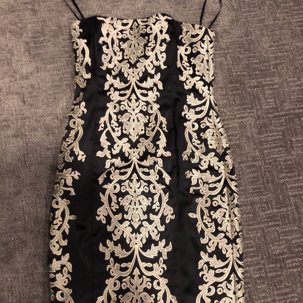 Whbm formal strapless dress